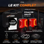 lytriq Feux Remorque Sans Fil LED 5000mAh, Kit Feu Arrière Magnétique Homologué E9, 7/13 Broches, USB-C, Étanche IP67, Tracteur,