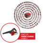 Souffleur sans fil Einhell TE-CB 18/270 Li-Solo Power X-Change (18 V, vitesse d’air 270 km/h, 5 niveaux, avec extension, buse st