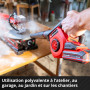Souffleur sans fil Einhell TE-CB 18/270 Li-Solo Power X-Change (18 V, vitesse d’air 270 km/h, 5 niveaux, avec extension, buse st