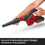 Souffleur sans fil Einhell TE-CB 18/270 Li-Solo Power X-Change (18 V, vitesse d’air 270 km/h, 5 niveaux, avec extension, buse st