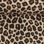Tissu en coton motif léopard au mètre - 100 % coton - 147 cm de large - Certifié Oeko-Tex Standard 100 - Motif léopard - 2 coule
