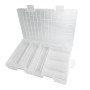 WYAN 1Pcs Boîte à Piles en Plastique,Boîtier de Rangement de Batterie Transparent,Rangement Piles pour 60pcs AA+40pcs AAA Pile B