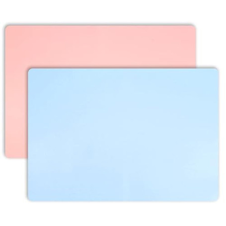 2 Pieces Tapis Silicone Resine Epoxy, Set de Table Lavable Tapis Silicone, Sets de Table Feuille Silicone Resin Grandes Antiadhé