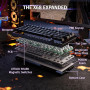 ATTACK SHARK X68 HE Clavier 8000Hz Rapid Trigger, Clavier Gamer Filaire RGB 60% avec Précision RT de 0,01 mm avec Interrupteur M