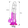 Petit gode en caoutchouc naturel de 19 cm, véritable pénis G-Spot. Avec une grande ventouse pour une utilisation mains libres, p