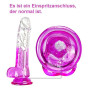 Petit gode en caoutchouc naturel de 19 cm, véritable pénis G-Spot. Avec une grande ventouse pour une utilisation mains libres, p