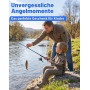 Set de Pêche Enfant 1,8 m – Canne à Pêche Télescopique pour Enfants avec Moulinet, Appâts & Accessoires, Kit Complet pour Débuta