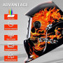 DEKO Masque Soudure: Grand écran de Vue Auto Darkening Casque de Soudage à énergie Solaire, avec Batterie Remplaçable, Longue Du