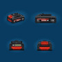 Bosch Expert 18V System Starter-Set Haute Puissance EXBA18V-40 combiné avec Chargeur Rapide Gal 12V/18-80 (Puissance Maxi Jusqu’