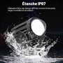 Biqiure 2PCS Mini Feux Additionnels Moto LED,12W Moto LED Feux de Brouillard Supplémentaires 12V 24V Projecteur Motos LEDs Ambre