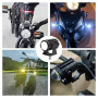Biqiure 2PCS Mini Feux Additionnels Moto LED,12W Moto LED Feux de Brouillard Supplémentaires 12V 24V Projecteur Motos LEDs Ambre