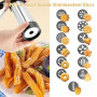 KINDLUME Machine a Churros, Appareil a Churros en Acier Inoxydable, Presse Biscuit avec 13 Pochoirs, 8 Douilles, Outil Multifonc