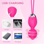 Qoosea Oeuf Vibrant Sex Toys Vibrateur Bullet Vibromasseur, Bullet Vibromasseurs avec 10 Modes Vibration, Œuf Vibrant du Clitori
