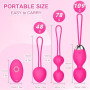 Qoosea Oeuf Vibrant Sex Toys Vibrateur Bullet Vibromasseur, Bullet Vibromasseurs avec 10 Modes Vibration, Œuf Vibrant du Clitori