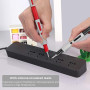 Proster Kit Fils de Test Multimètre 26PCS Professionnel Silicone avec Pointes Interchangeables Or, Aiguilles de Perçage Auto, Cl