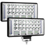 Afaneep 2 Pièces Phare de Travail 9" Feux de Travail 304W 33200LM 6000 K Projecteur Led 12V IP68 Phare Longue Portée pour Tracte