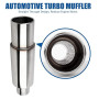 Krtopo 2,5 Pouces/63MM d'admission d'échappement en Acier Inoxydable Turbo d'échappement de Voiture Boîte Arrière Tube d'échappe