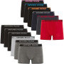 ANTONIO ROSSI (lot de 12) boxers ajustés pour hommes - Boxers pour hommes avec ceinture élastique