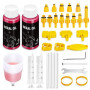 sealantkit Kit Purge Frein pour Shimano, TEKTRO, MAGURA Hydraulic Disc Series, Comprend 120 ML de Liquide de Frein Minéral et Un