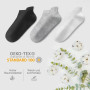 YouShow 10 Paires Chaussettes Basses Homme Femme, Coton Courtes Chaussettes Basses, Sport Respirant Antiderapante Socquettes