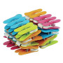 LAGUELLE - 40 Pinces Clips Antiglissantes - Fabrication Française - Assorties Vert, Bleu, Orange, Rose