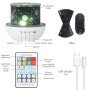 URAQT Veilleuse Enfant Lampe Etoile Projecteur, Veilleuse Bébé, Lampe Etoile Projecteur Veilleuse Enfant, 360°Rotation Telecomma