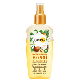 LOVEA - Démêlant Sans Rinçage - Monoï et Karité - Démêle Sans Alourdir - Cheveux Secs & Abîmés - 98% d'Origine Naturelle - Sans 