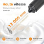 GRIFEMA Mousseur à Lait électrique, Mini Fouet Electrique 13 000 tr/min, Fonctionne à Piles, Milk Frother Ergonomique, Sans BPA,