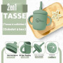 O'doe Vaisselle Bebe | Set Repas Bebe 1er Age 15 Pièces – Coffret Repas Bebe avec Bol Silicone à Ventouse, Cuillères, Tasses, Ba