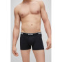 BOSS Hommes Trunk 3P Power Boxer Court en Coton Stretch à Logos répétés