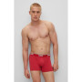 BOSS Hommes Trunk 3P Power Boxer Court en Coton Stretch à Logos répétés