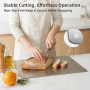 Planche a Decouper Inox, Plaque Inox Cuisine en Acier Inoxydable, Protege Plan de Travail Cuisine avec Bord d'arrêt, les Pain et