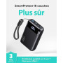 INIU Ultrapequeño 20000mAh Power Bank, 22,5W Carga Rapida Bateria Externa con Cable USB C Desmontable, Apto para Avión, Esencial