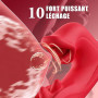 Keytuo Vibromasseurs Feminin Sex Toys, Sex Toýs Femme 4EN1 Léchage Gode Vibro-masseur va et Vient 10 Modes de Vibrations, Silen
