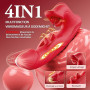 Keytuo Vibromasseurs Feminin Sex Toys, Sex Toýs Femme 4EN1 Léchage Gode Vibro-masseur va et Vient 10 Modes de Vibrations, Silen