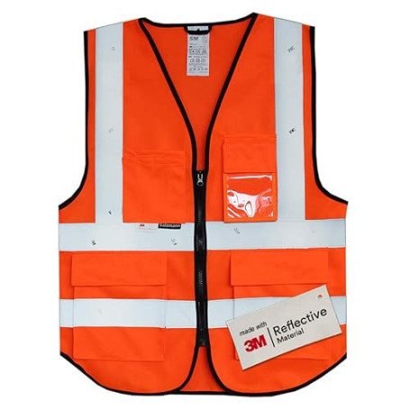 Salzmann Gilet de Sécurité | XS-6XL | 12 couleurs | Fabriqué avec du matériau réfléchissant 3M | Conforme à la norme européenne