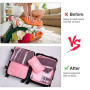 OSDUE Organisateur de Voyage, Lot de 9 Organiseurs de Bagage pour Voyage,Différents Tailles des Cubes Étanche Sacs de Voyage Ran