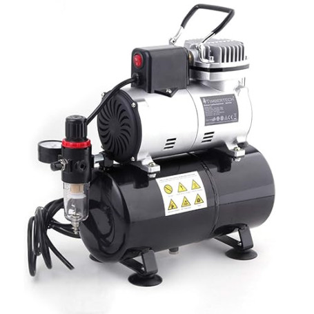 TIMBERTECH Piston Sans huile Air Élèvement de l'aérographe avec ventilateur de refroidissement ABPST08 pour le passe-temps, le t