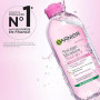 GARNIER Skin Active - Solution Micellaire Tout-En-1 - Nettoie, Démaquille & Hydrate - Micelles & Glycérine Hydrantante - Sans Pa
