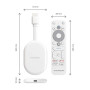 Thomson Go Cast 152 Dongle de Streaming, 4K UHD Google TV, Commande Vocale, Google Cast, Dolby Atmos, Dolby Digital+, HDR10, Por