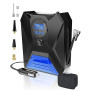 Onalix Gonfleur Pneus Voiture Portable 12V, Gonflage Rapide avec Écran Numérique HD, Mémoire Intelligente, Arrêt Automatique, 4