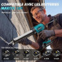 APROTII Pistolet Silicone Electrique Compatible avec Ma@kita Batteries 18V, Lumière LED, Pistolet Cartouche pour le Calfeutrage