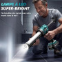 APROTII Pistolet Silicone Electrique Compatible avec Ma@kita Batteries 18V, Lumière LED, Pistolet Cartouche pour le Calfeutrage