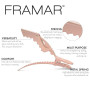 FRAMAR Pince Crocodile Cheveux Femme - Pince Cheveux Coiffeur, Pince a Cheveux Femme, Pinces à Cheveux, Pinces Crocodiles Cheveu