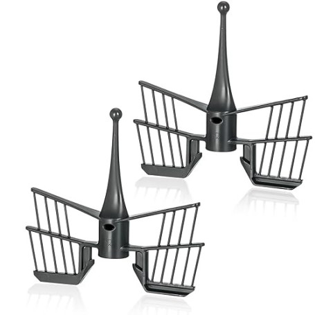 2 Pcs Fouet Papillon pour Thermomix TM31 TM6 TM5, Fouet Batteur Papillon de Haute Qualité, Accessoire Compatible Adapté pour Vor