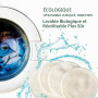 Lot de 20 tampons en coton réutilisables et lavables en bambou avec sac à linge en maille de coton, doux pour adultes et enfants