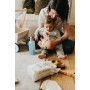 Love & Green - Cotons Maxi Carrés Hypoallergéniques x70 - Change et Toilette Bébé - 100% Bio - Non Blanchis, Doux et Naturels -