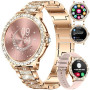 LIGE Montre Connectée Femme Bluetooth Appels pour Android iOS Sport Fitness Activity Tracker Montre Femme Connectée 1,32" HD Fré