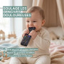 Broemba Télécommande bébé & Anneau de dentition - Jouet de dentition 100 % silicone - Jouet au design réaliste pour enfants - Sa