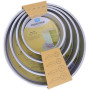 PME - Moules à Gâteaux Ronds 15, 20, 25, 30 cm x 5 cm de Profondeur, Lot de 4, Plata